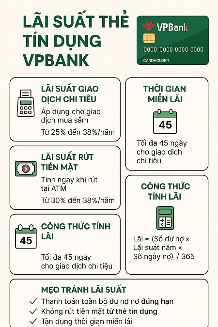 Lãi suất thẻ tín dụng VPBank: Tìm hiểu chi tiết và cách tối ưu chi phí sử dụng